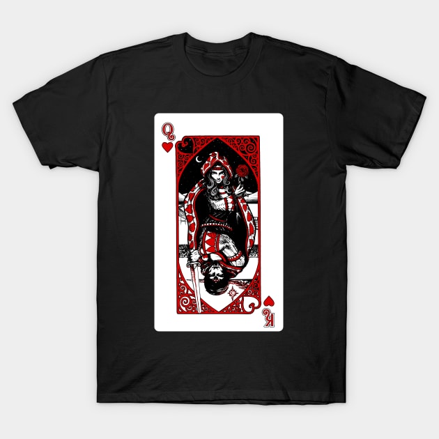 Queen of Hearts T-Shirt by WorkOfArtStudios